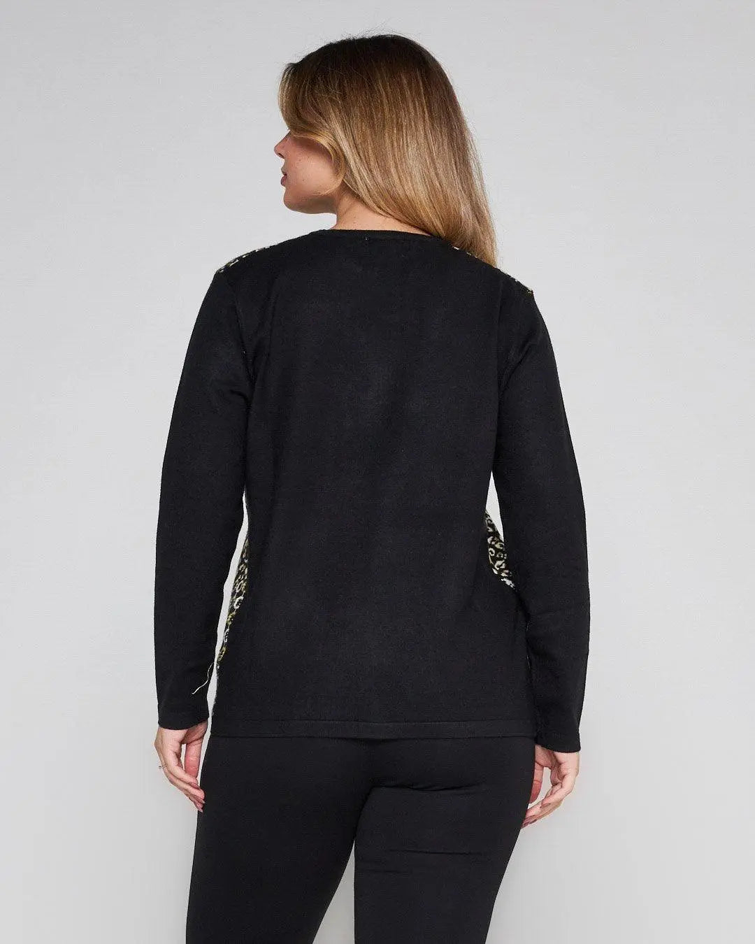 Maglia jacquard con strass ACIDO DORABELLA