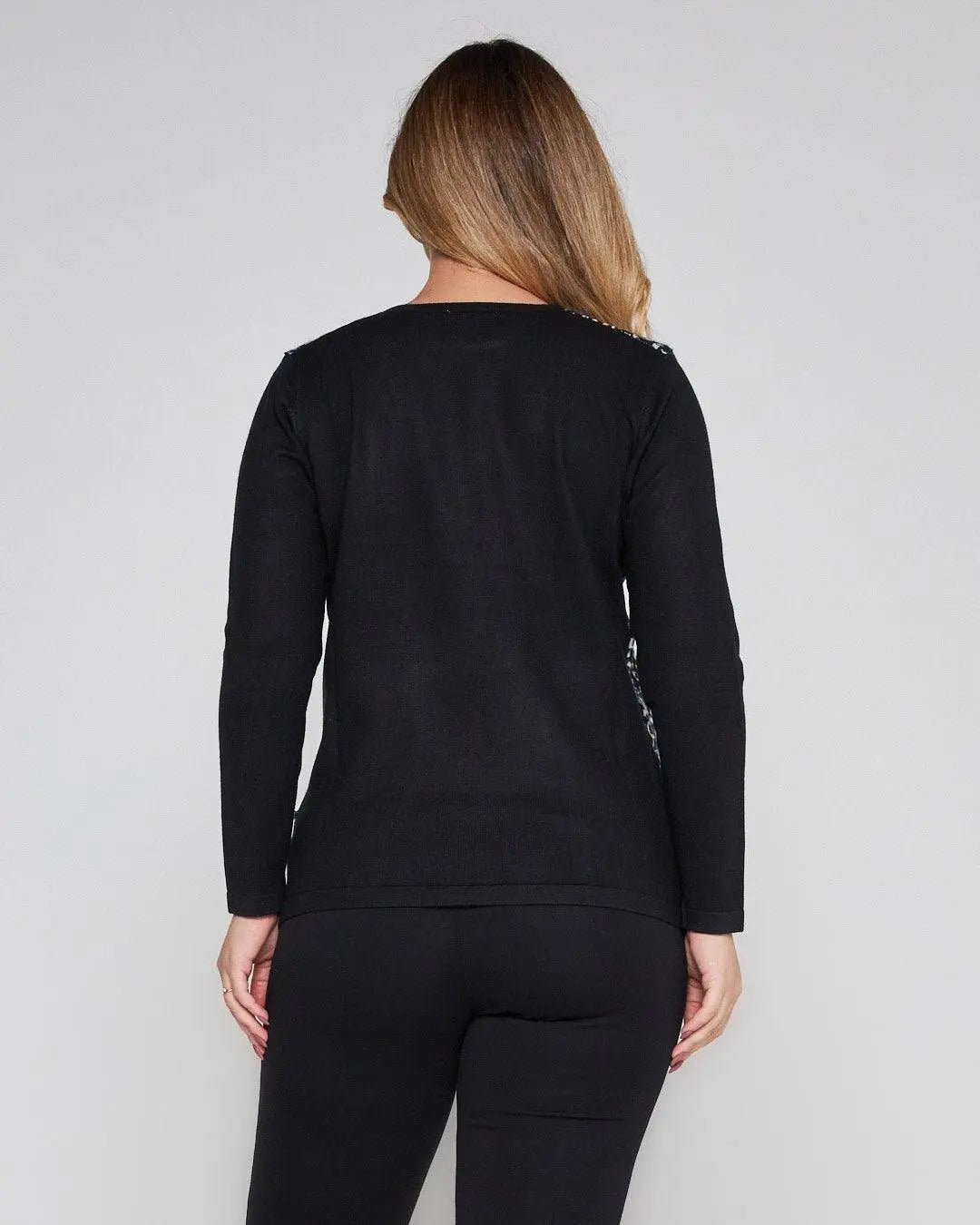 Maglia jacquard con strass ROYAL DORABELLA