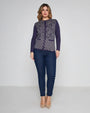 Maglia jacquard con strass VIOLA DORABELLA