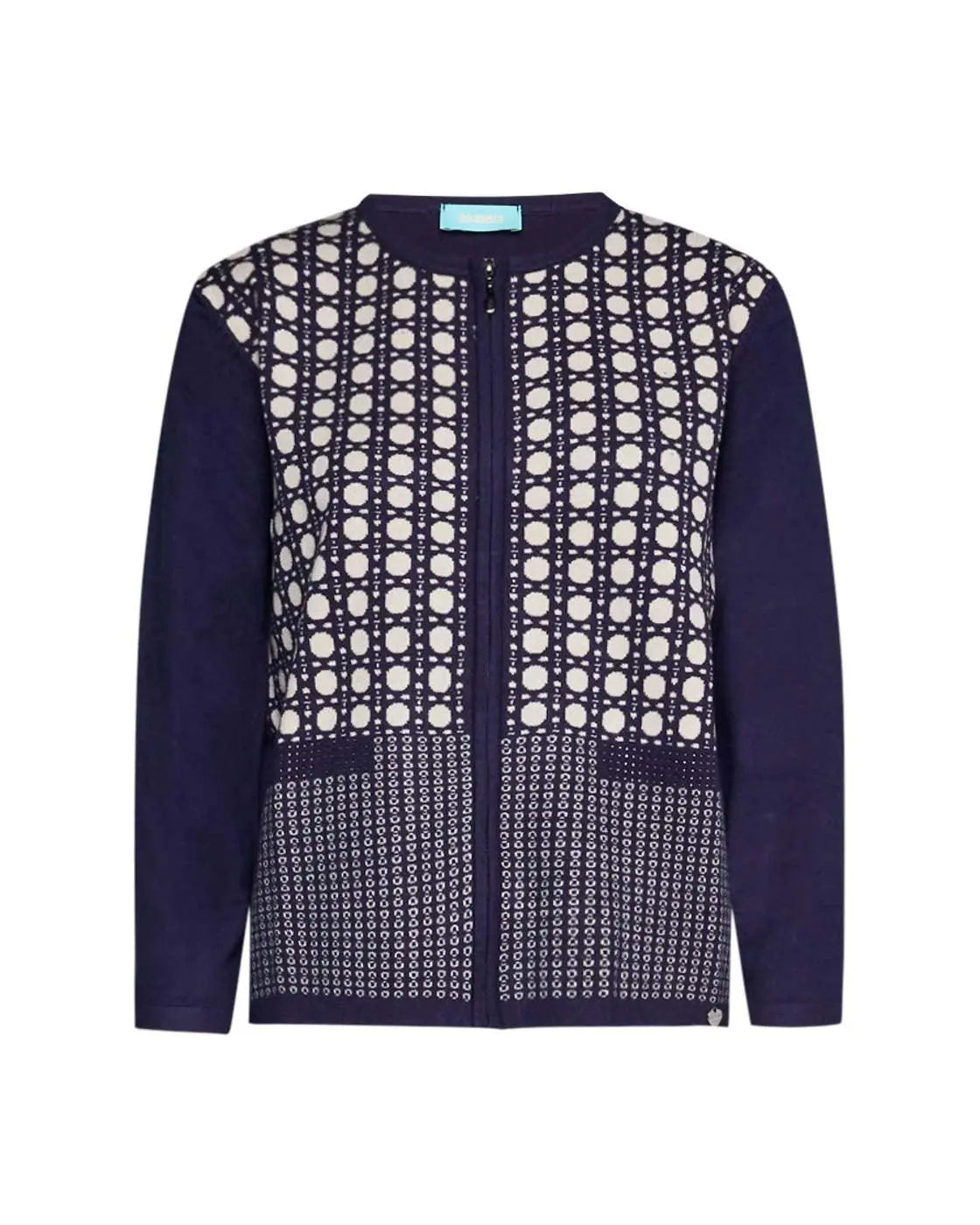 Maglia jacquard geometrico VIOLA DORABELLA