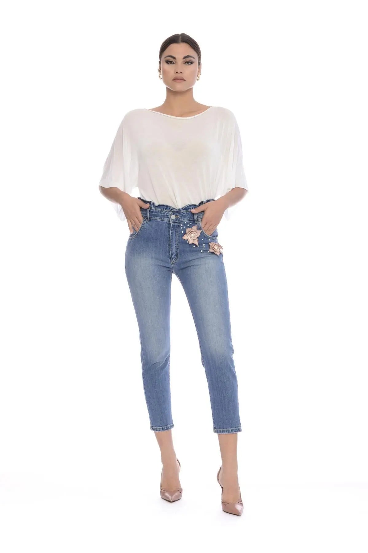 Maglia kimono BIANCO IRONICA