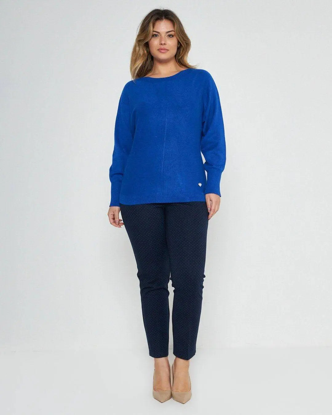 Maglia kimono con  gircollo costina TAMPONE DORABELLA XXXL