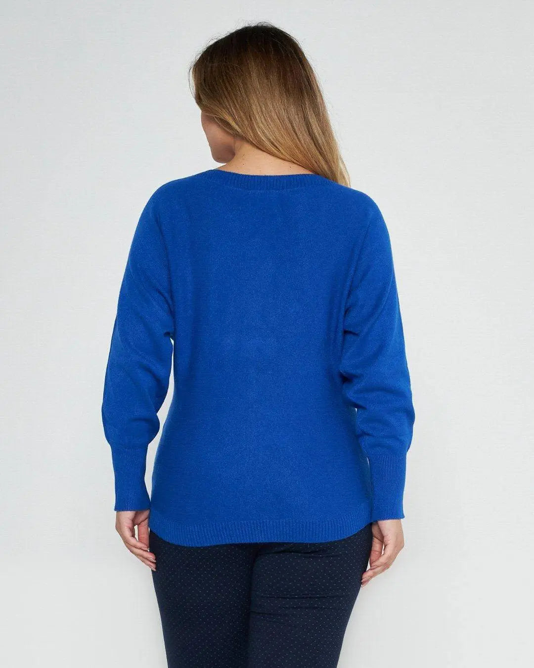 Maglia kimono con  gircollo costina TAMPONE DORABELLA