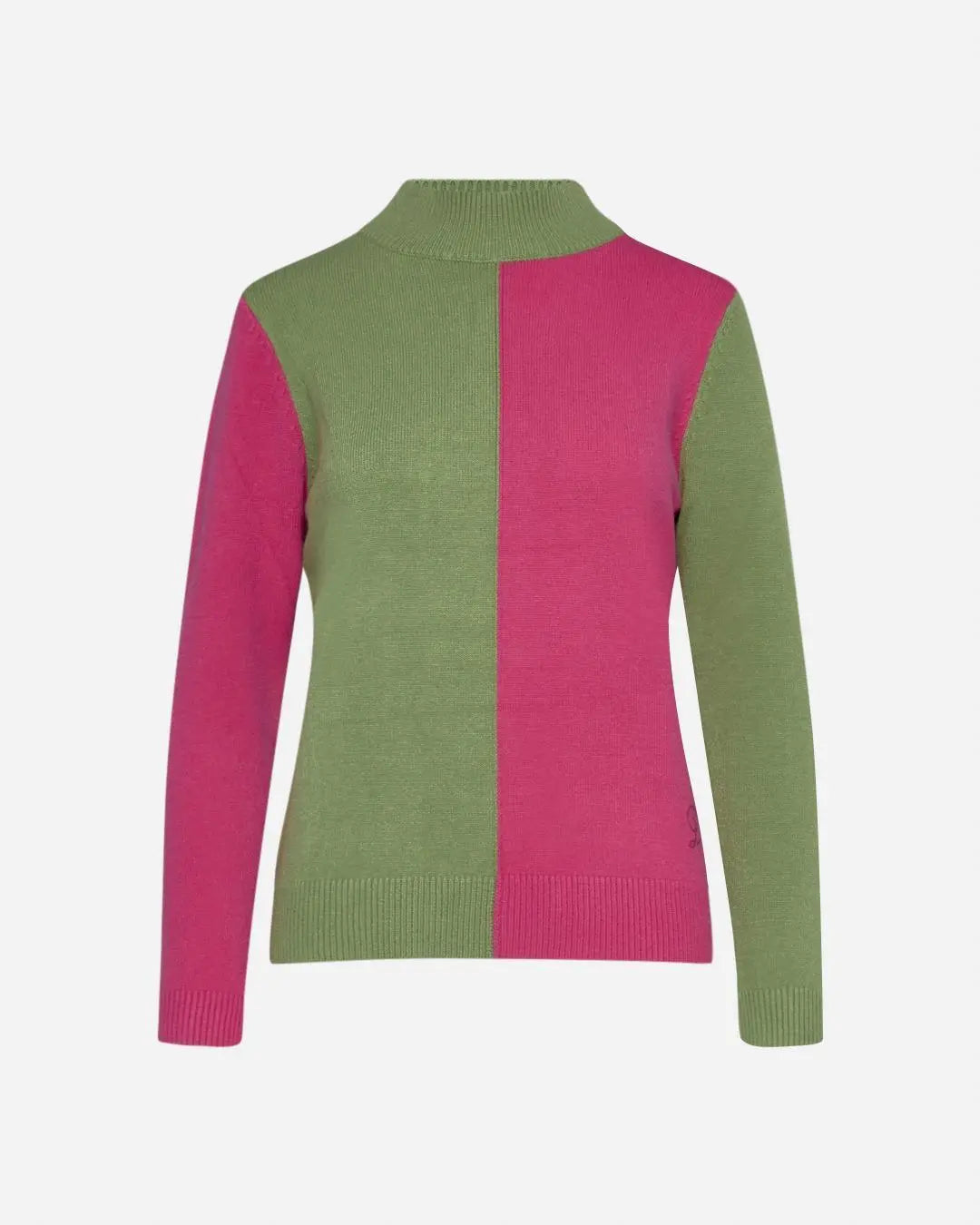 Maglia lupetto bicolore PISTACCHIO DORABELLA