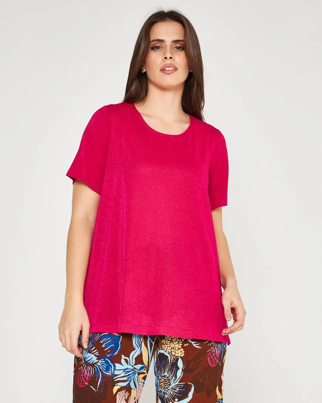 Maglia lurex FUXIA DORABELLA PIU'