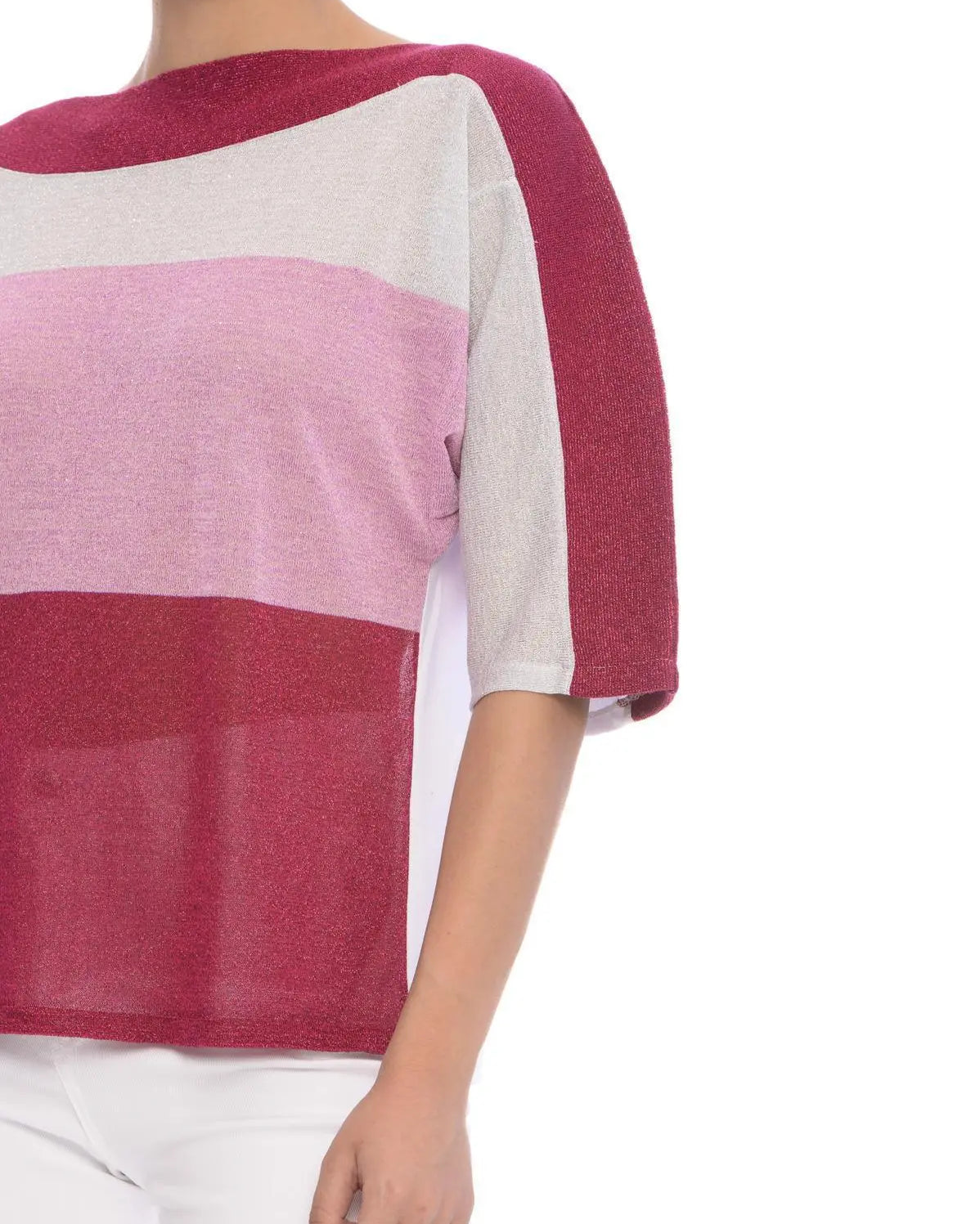 Maglia lurex MAGENTA IRONICA