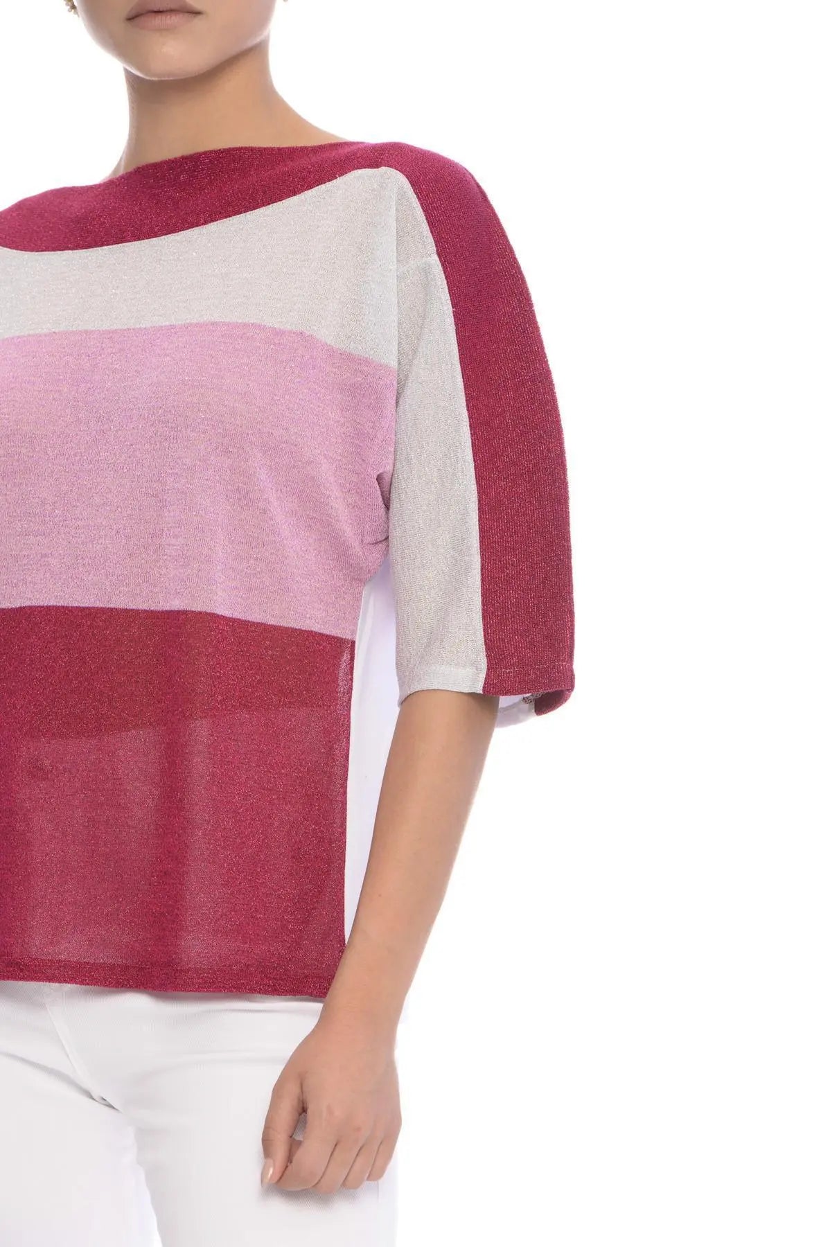 Maglia lurex MAGENTA IRONICA