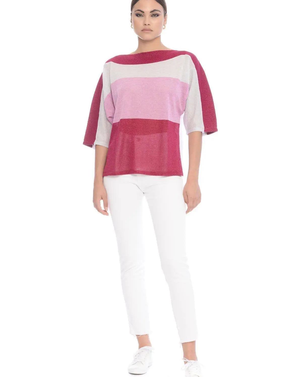 Maglia lurex MAGENTA IRONICA