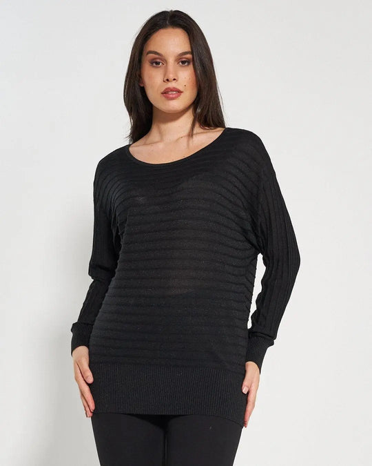Maglia lurex NERO DORABELLA XL