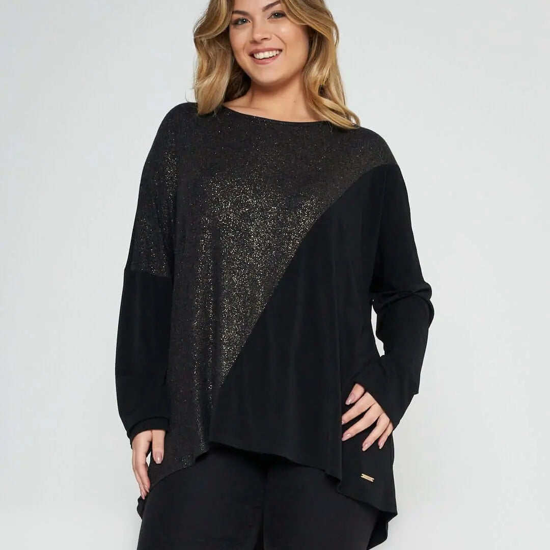 Maglia lurex NERO DORABELLA PIU' 55