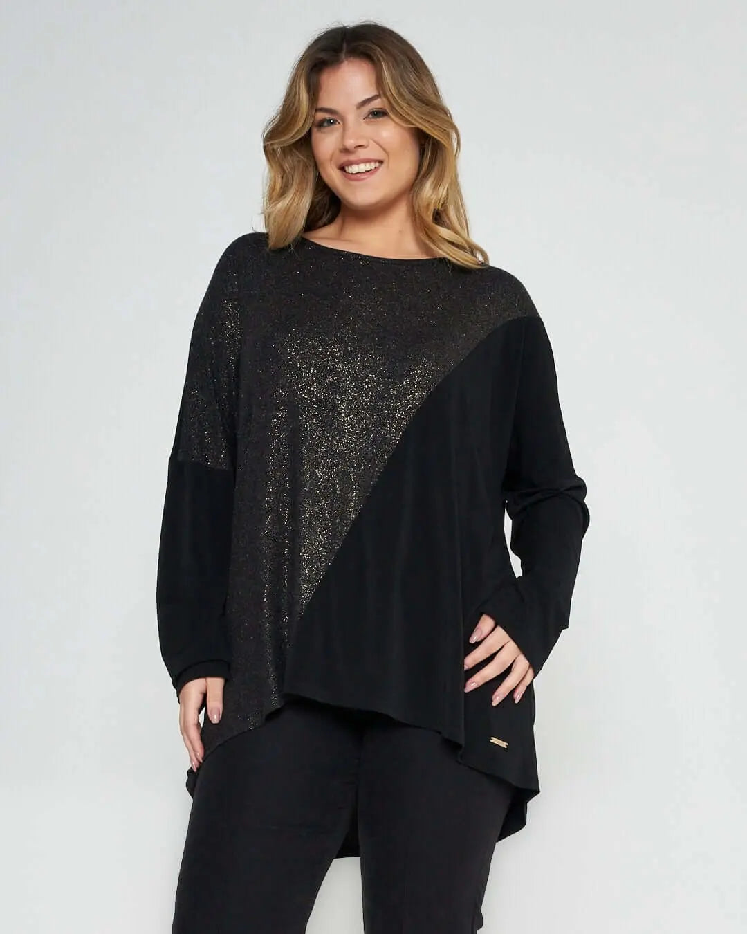 Maglia lurex NERO DORABELLA PIU' 55