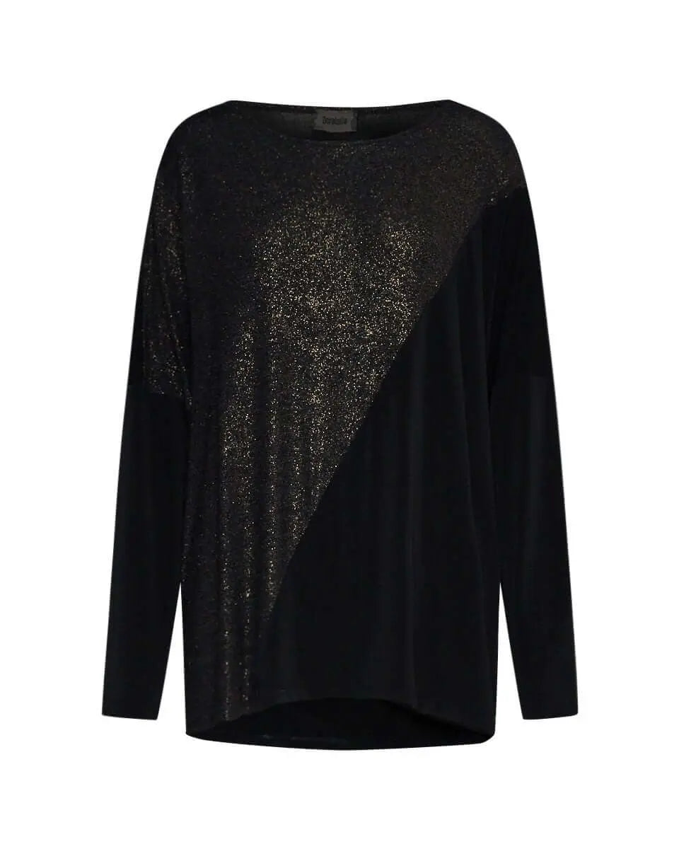 Maglia lurex NERO DORABELLA PIU'