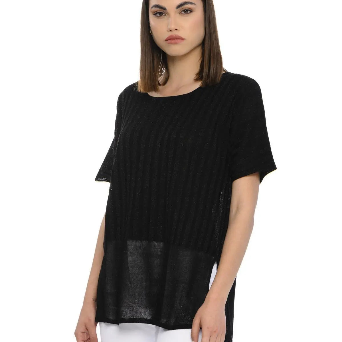 Maglia lurex NERO IRONICA XL