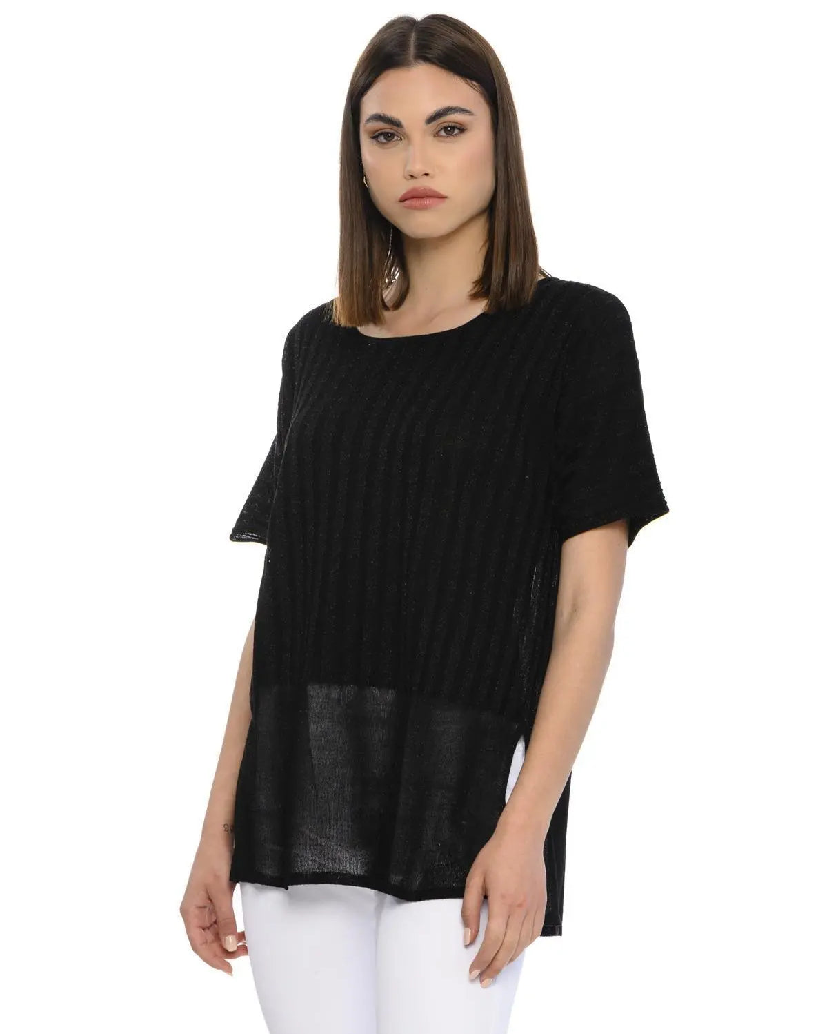 Maglia lurex NERO IRONICA XL