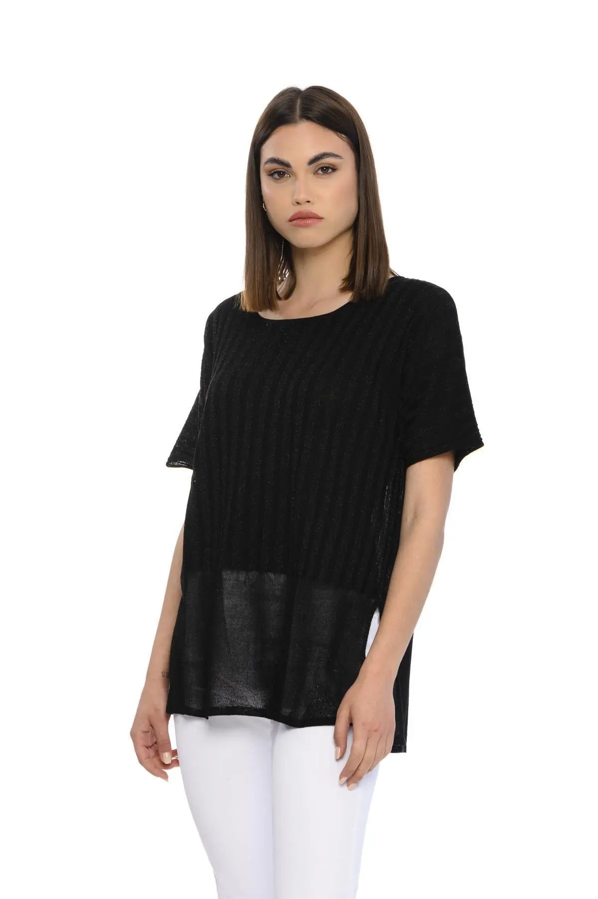 Maglia lurex NERO IRONICA XL