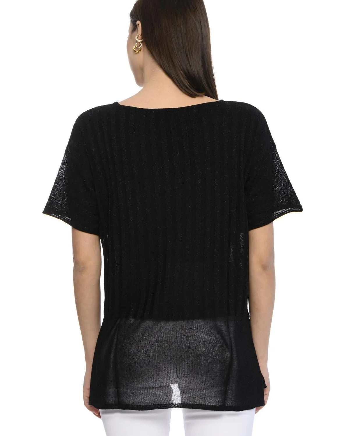 Maglia lurex NERO IRONICA