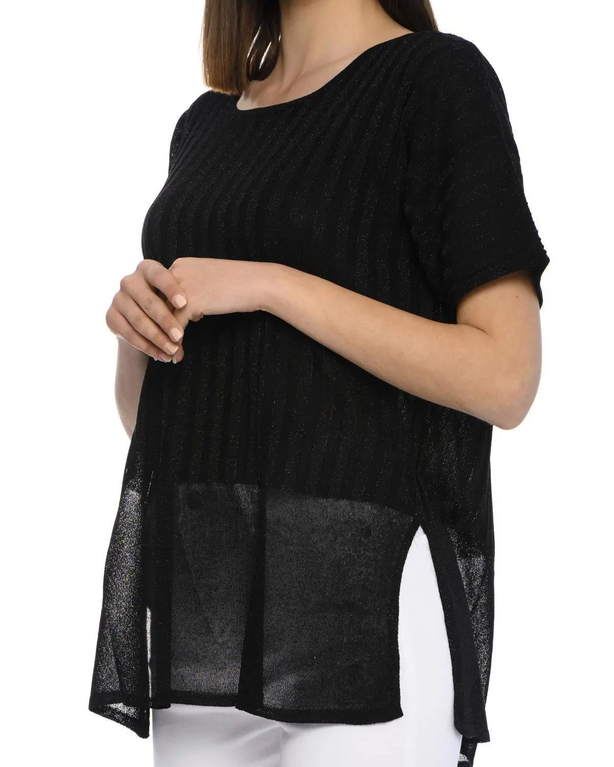 Maglia lurex NERO IRONICA