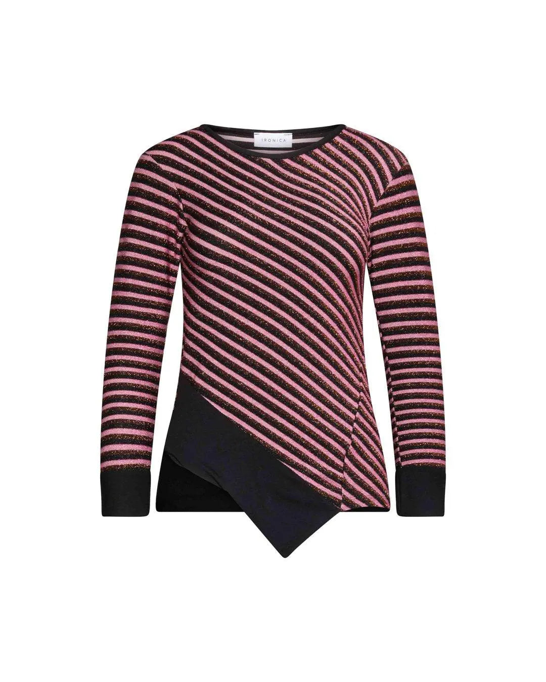 Maglia lurex ROSA-RAME IRONICA 3XL