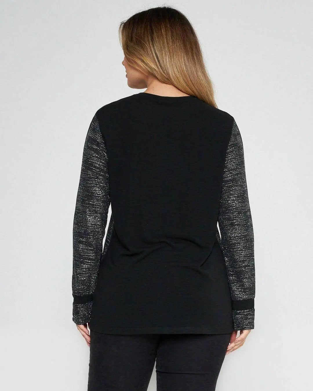 Maglia maillard NERO-ARGENTO DORABELLA