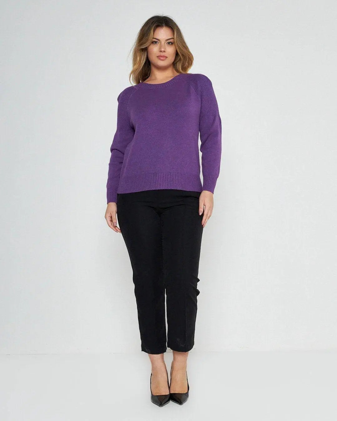 Maglia manica a palloncino VIOLA DORABELLA