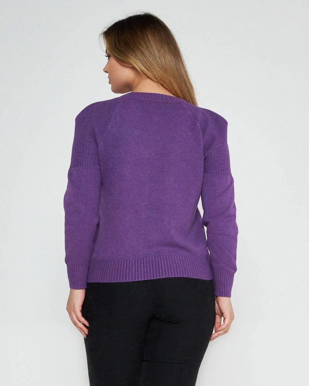 Maglia manica a palloncino VIOLA DORABELLA