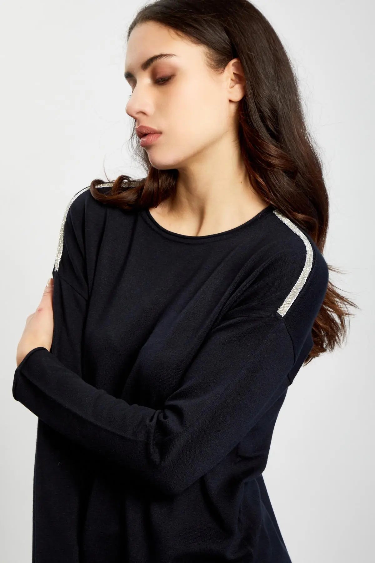 Maglia micro catene BLU-NAVY IRONICA