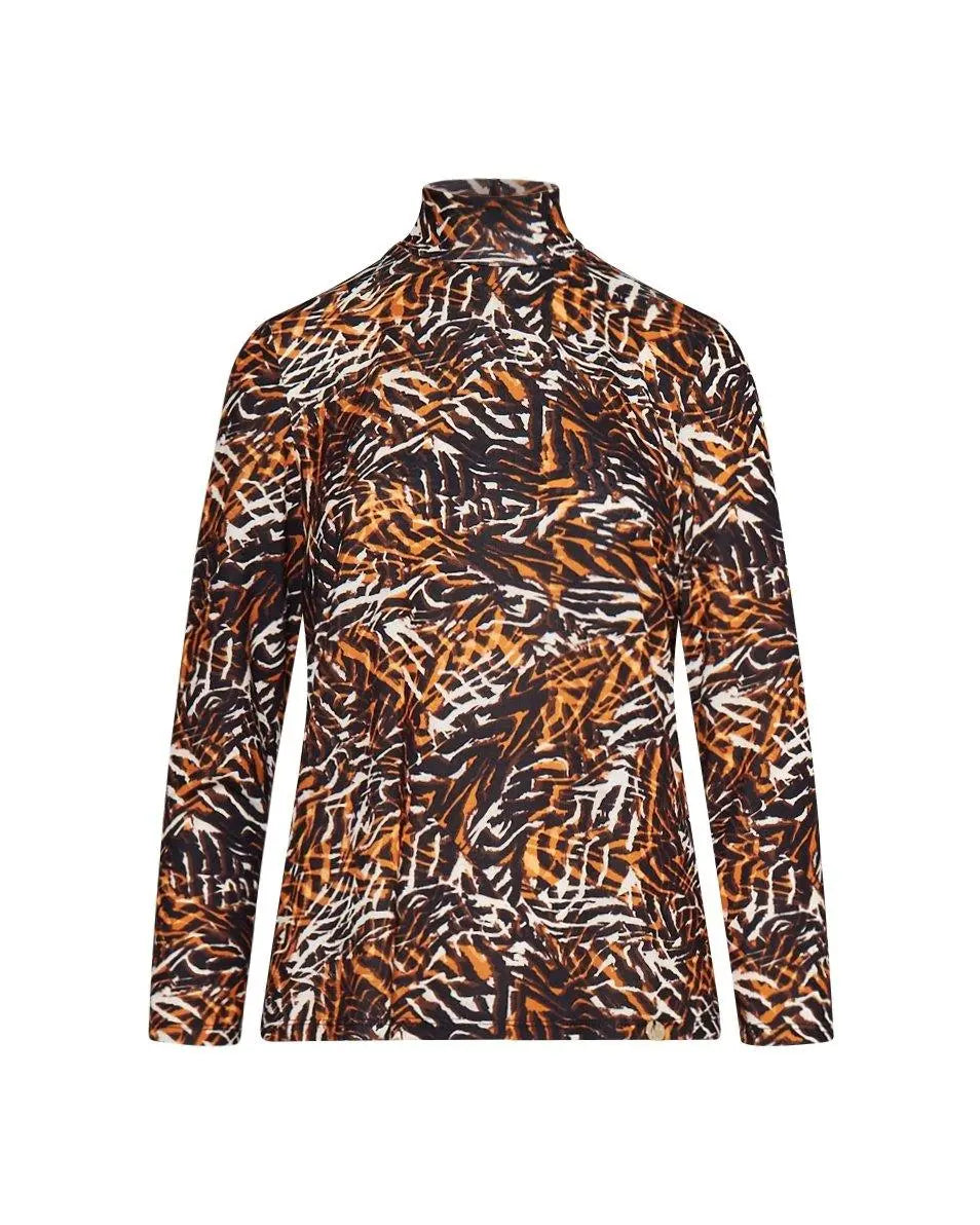 Maglia microfantasia NERO-COCCIO DORABELLA