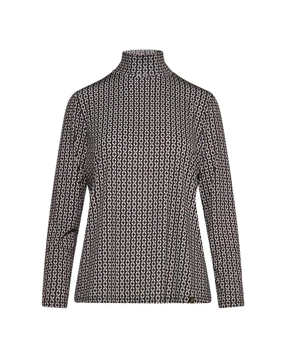 Maglia microfantasia NERO DORABELLA