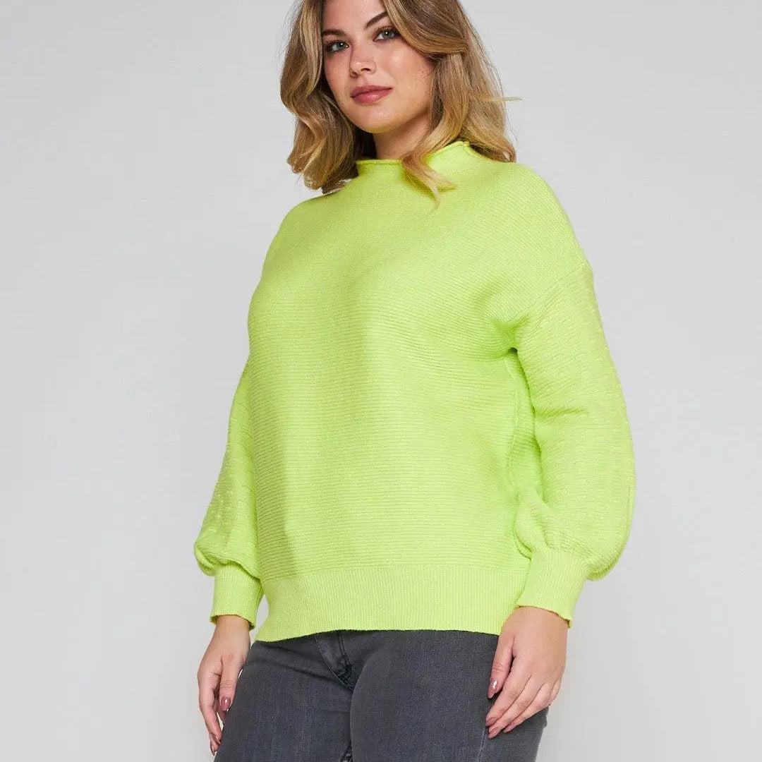 Maglia ottoman VERDE BANDIERA DORABELLA