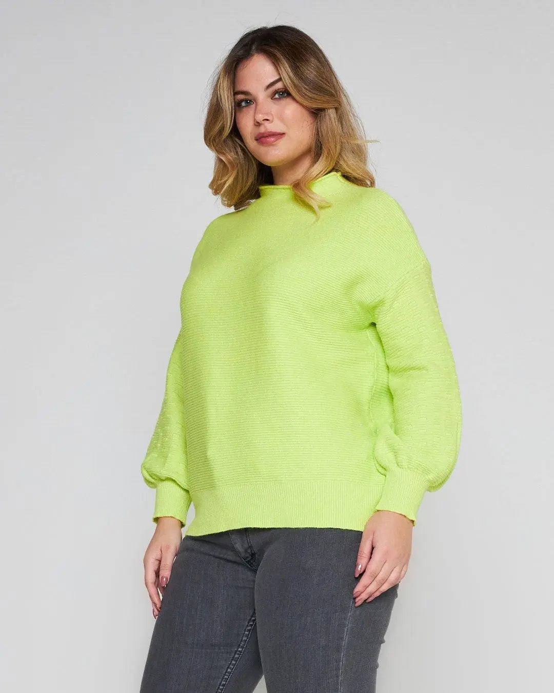 Maglia ottoman VERDE BANDIERA DORABELLA