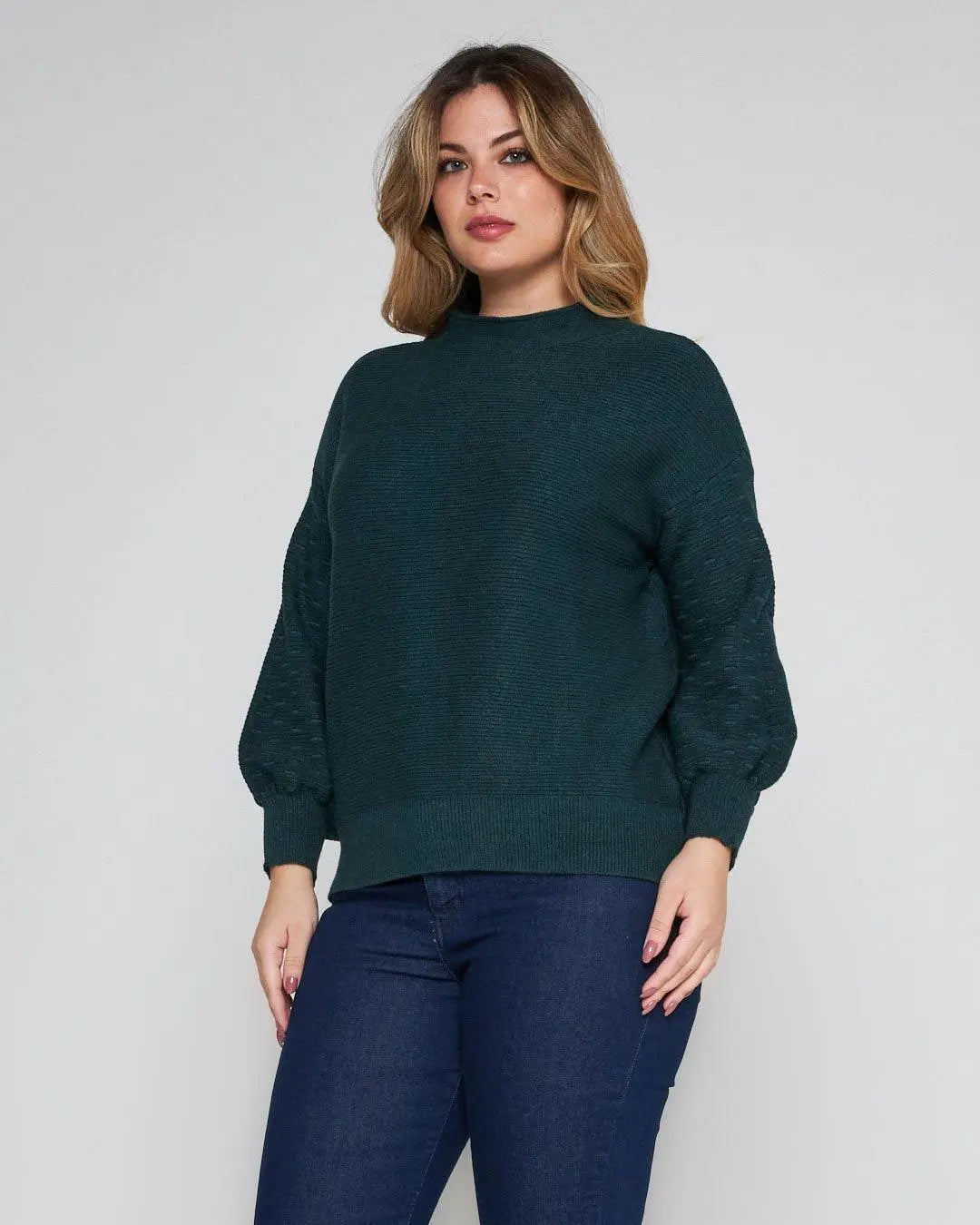 Maglia ottoman VERDE BOSCO DORABELLA