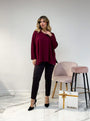 Maglia oversize BORDEAUX DORABELLA XL-2XL