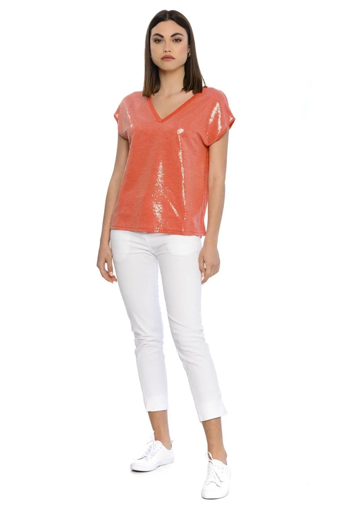 Maglia paillettes MELOGRANO IRONICA