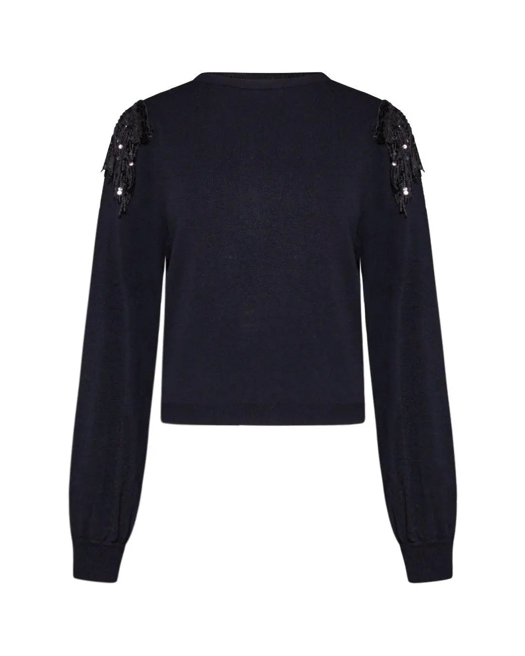 Maglia paillettes NERO IRONICA 3