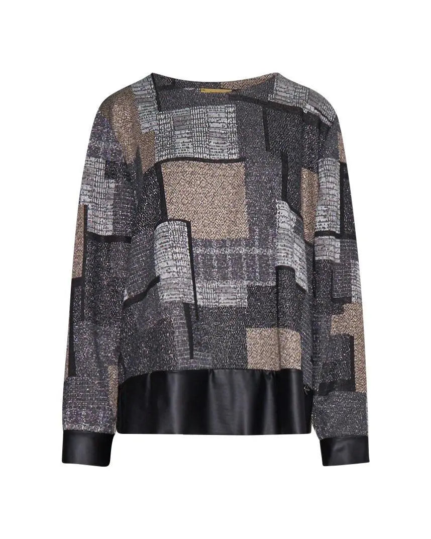 Maglia patchwork GRIGIO DORABELLA PIU'
