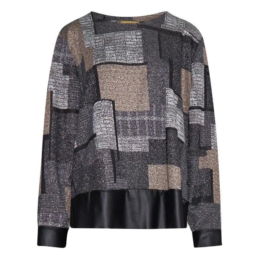 Maglia patchwork GRIGIO DORABELLA PIU'