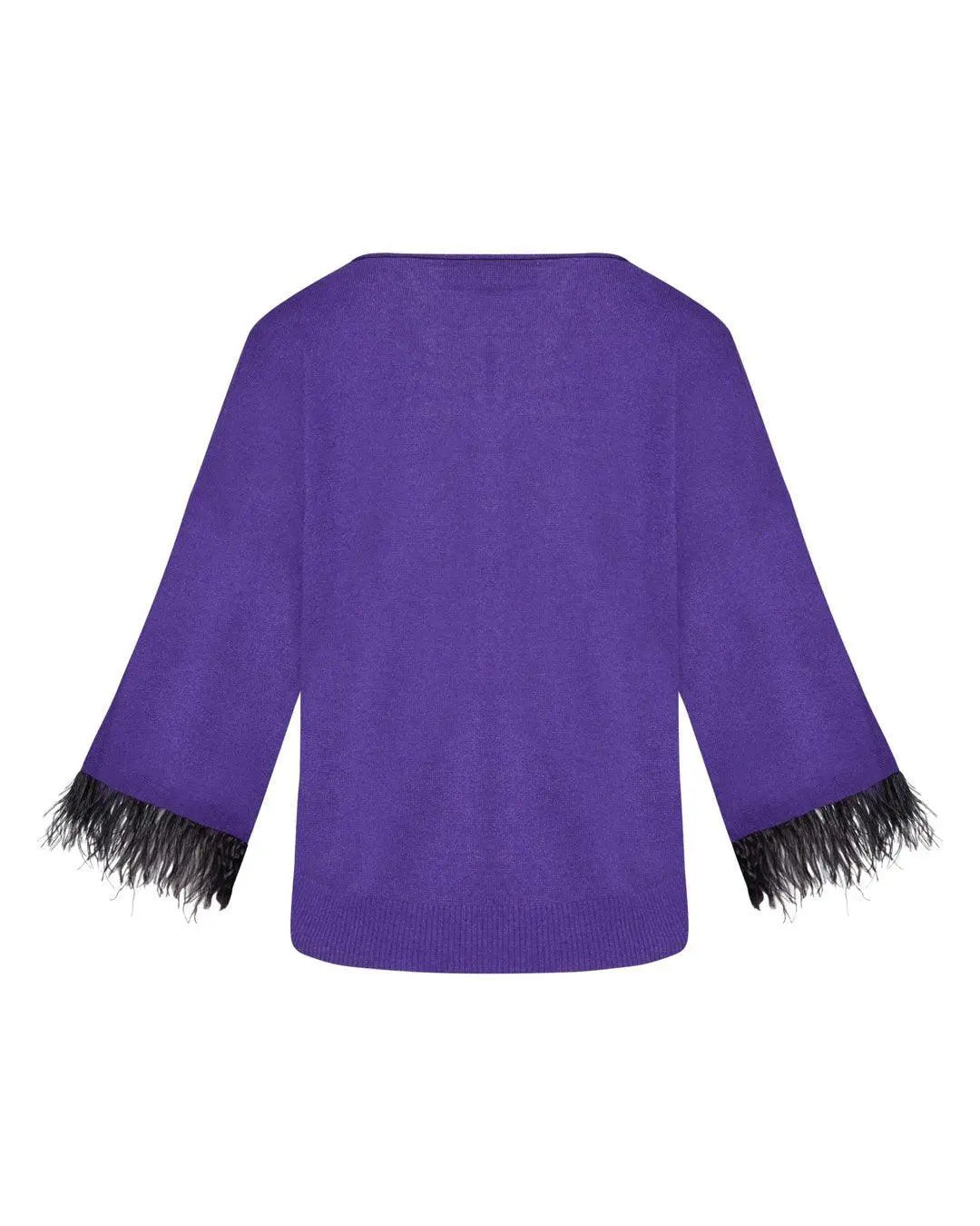 Maglia piume VIOLA IRONICA