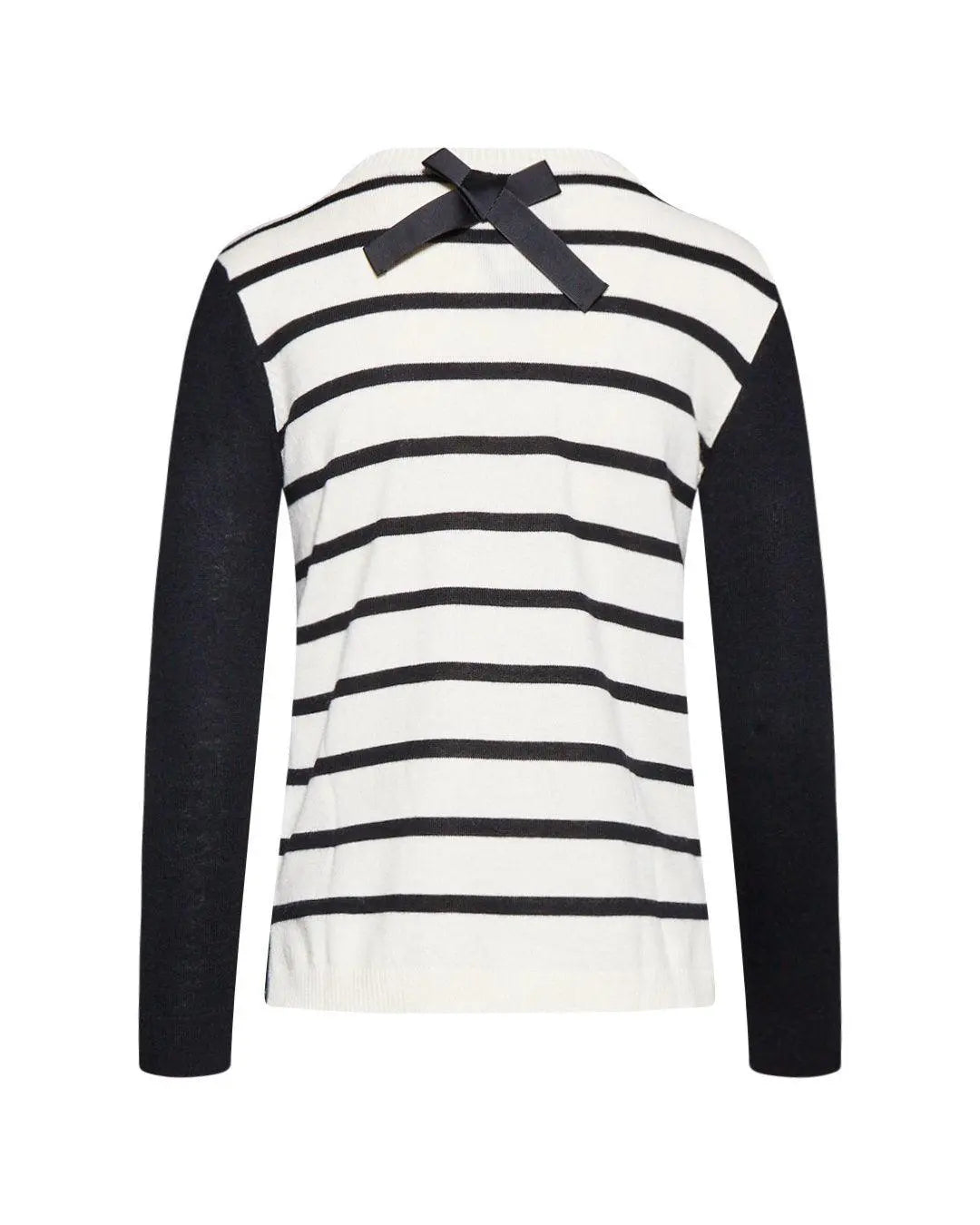 Maglia pizzo BIANCO-NERO IRONICA