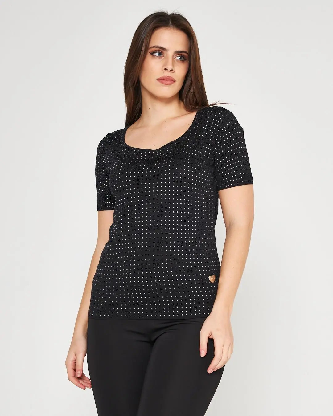 Maglia pois BLACK DORABELLA