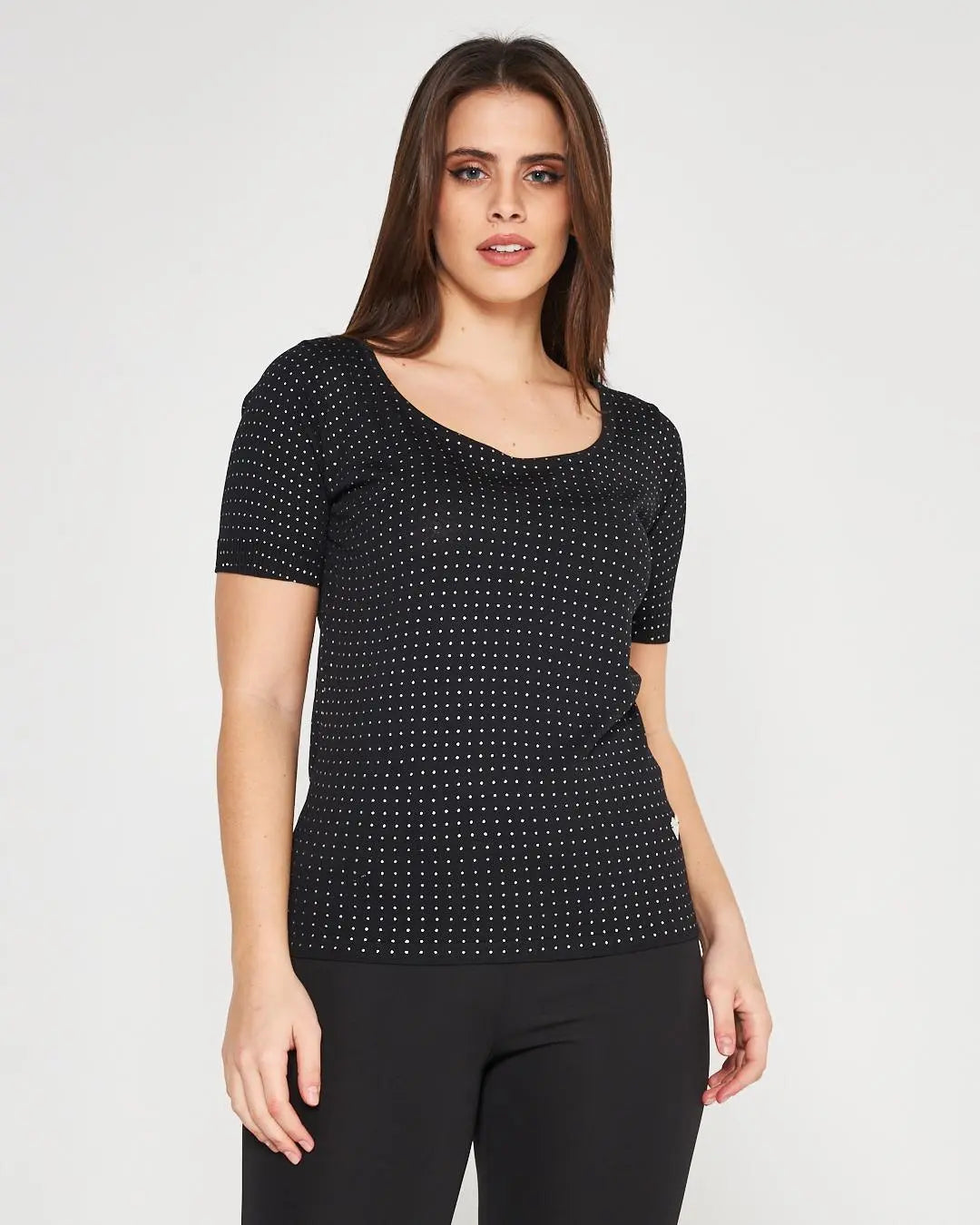 Maglia pois BLACK DORABELLA