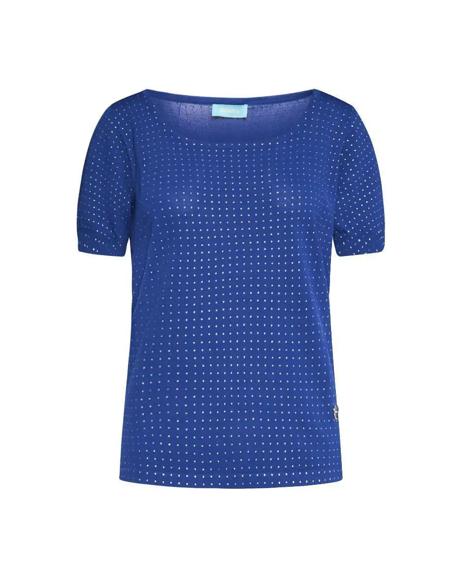 Maglia pois ROYAL BLUE DORABELLA