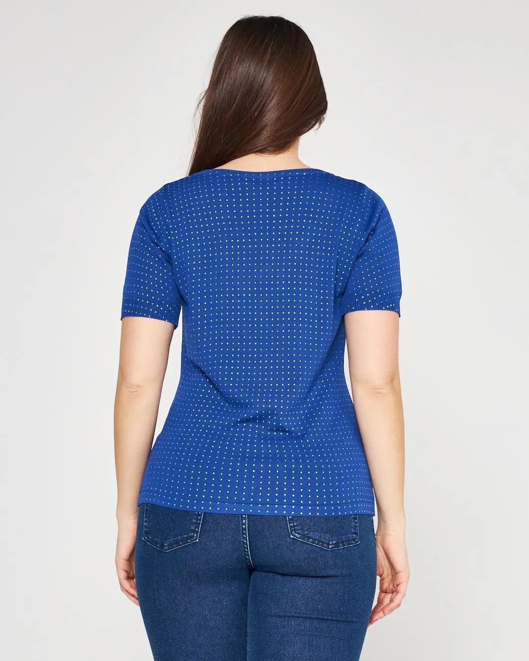 Maglia pois ROYAL BLUE DORABELLA