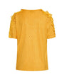 Maglia pois con macramé GIALLO DORABELLA PIU'