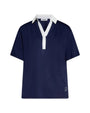 Maglia polo con ricamo BLUE NAVY DORABELLA PIU' XL