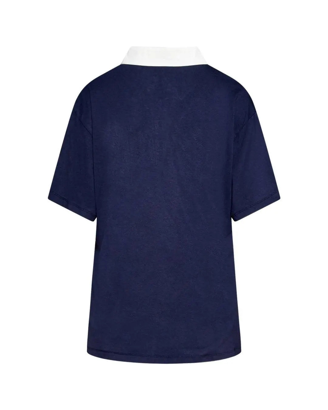 Maglia polo con ricamo BLUE NAVY DORABELLA PIU'