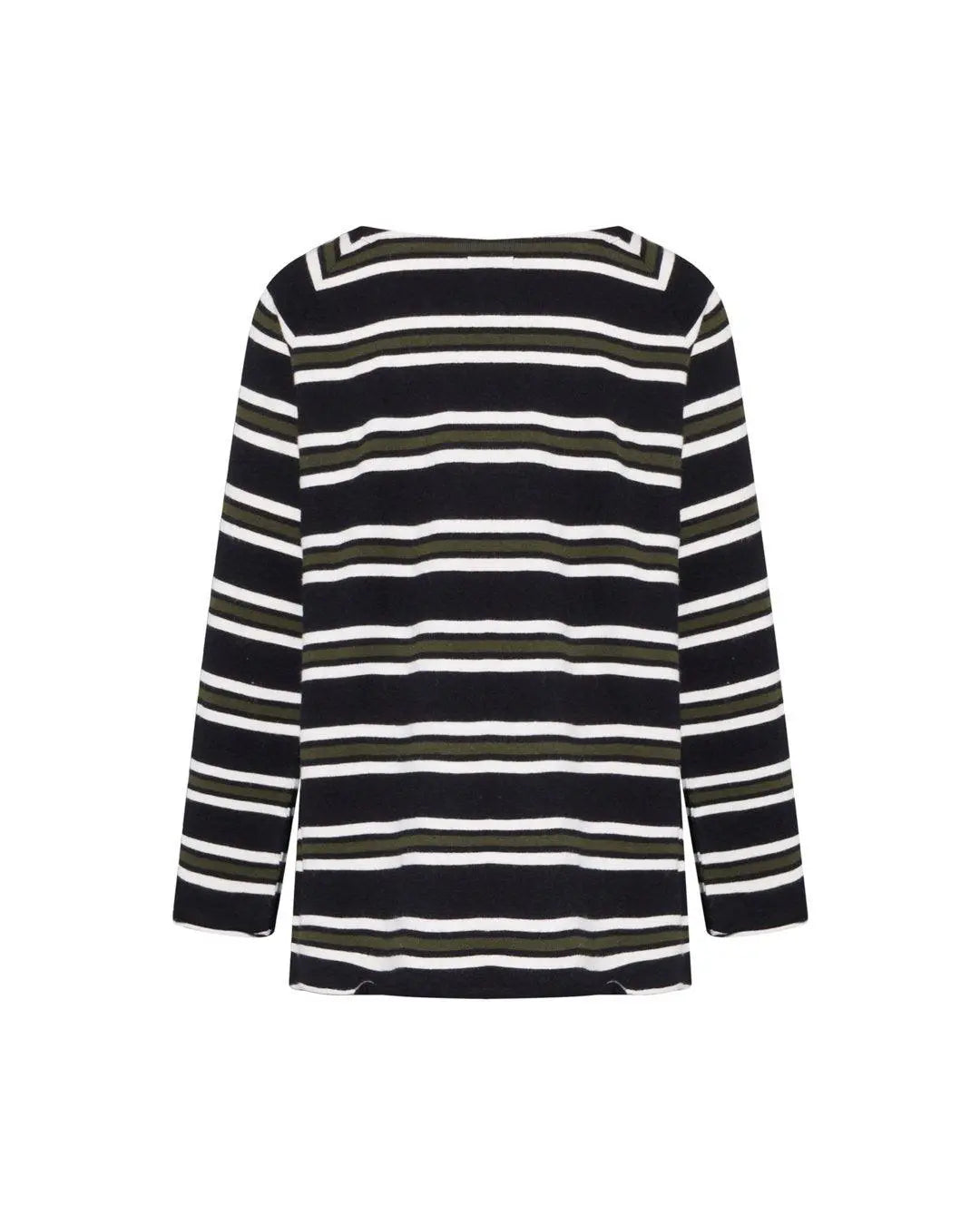 Maglia rigata NERO-CALCE-VERDE IRONICA