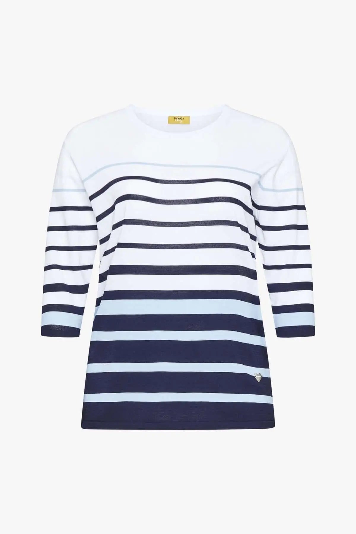 Maglia righe BIANCO DORABELLA CURVY