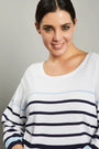 Maglia righe BIANCO DORABELLA CURVY
