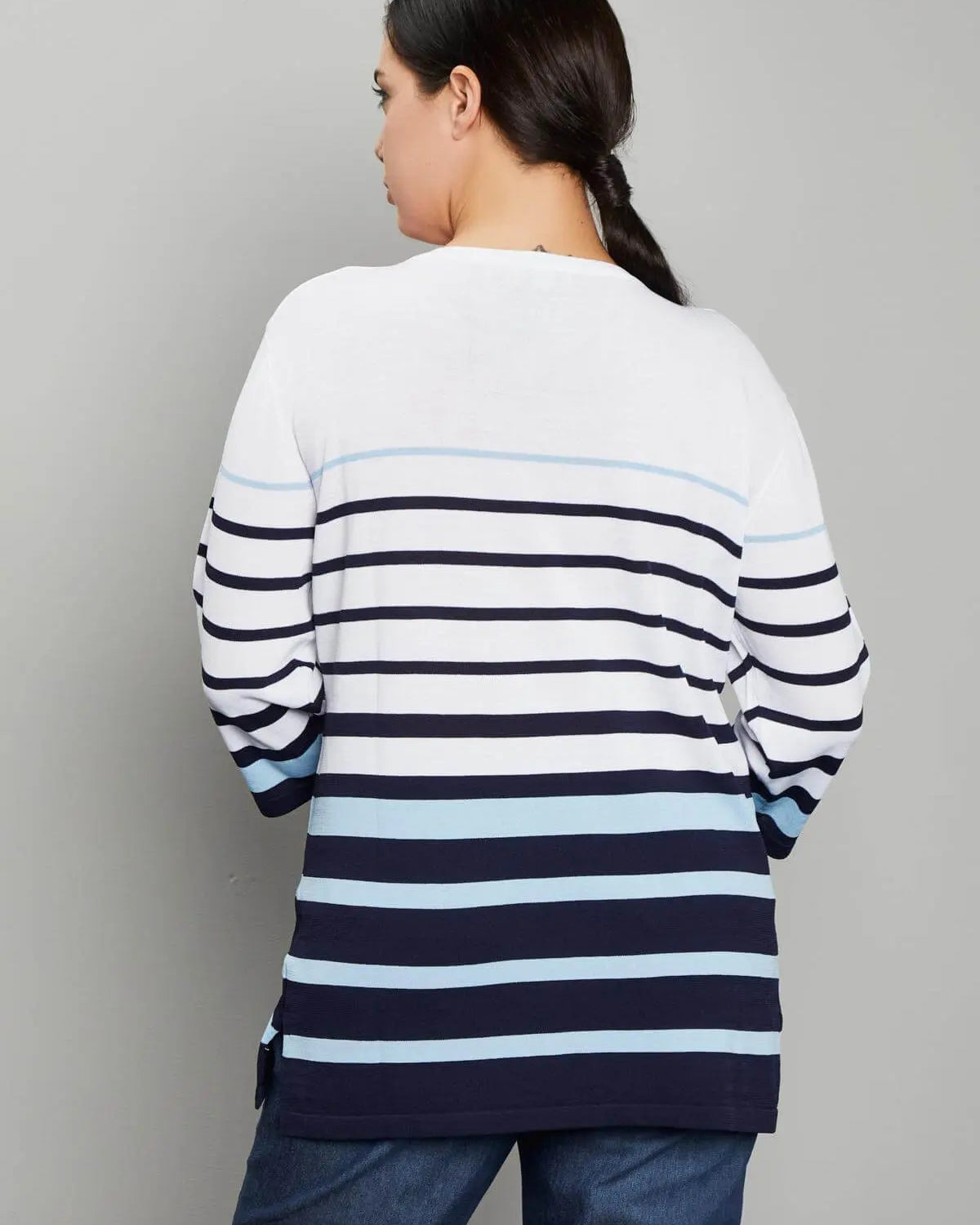 Maglia righe BIANCO DORABELLA CURVY