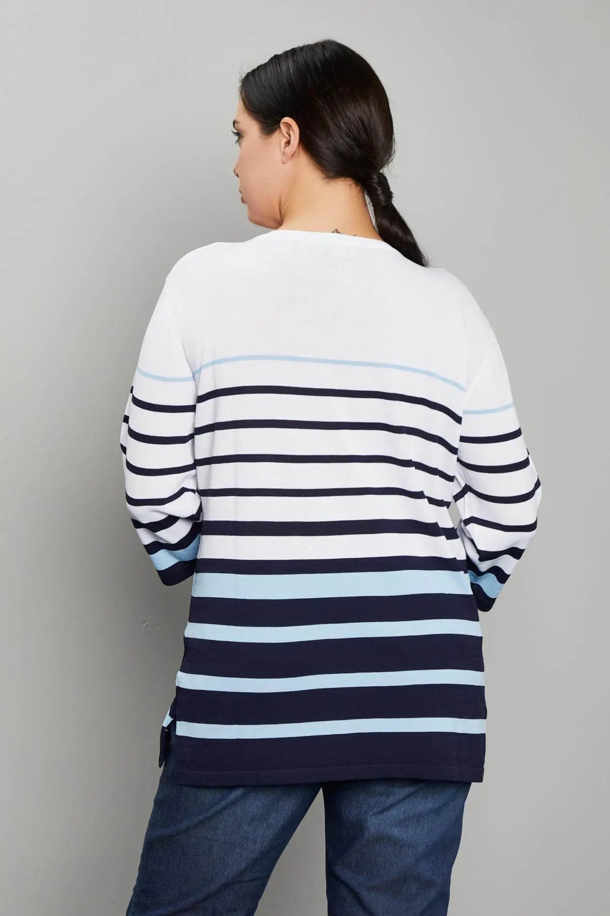 Maglia righe BIANCO DORABELLA CURVY